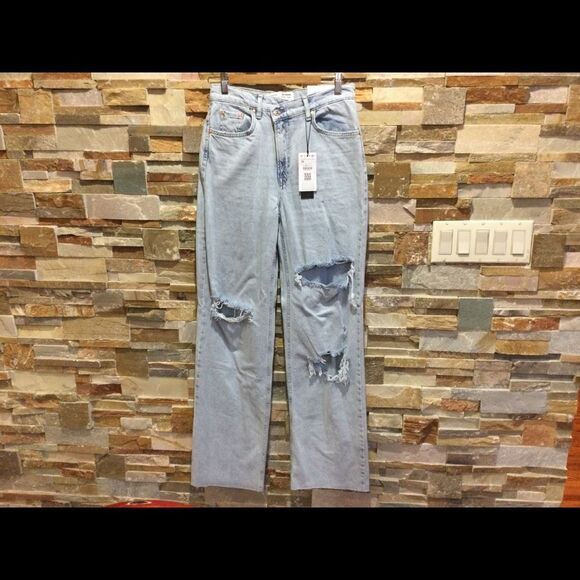 STRADIVARIUS New Straight Asymmetric jeans - Picture 1 of 7